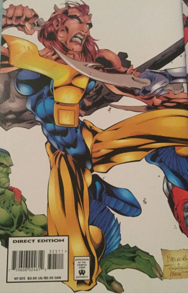 Uncanny X-Men (1963) - Marvel Comics (325 - Oct 1995) comic book collectible [Barcode 759606024612] - Main Image 2