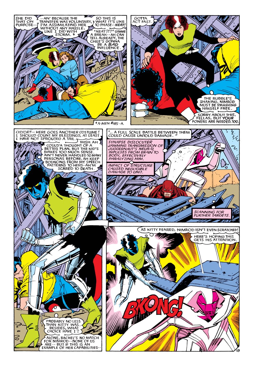 Uncanny X-Men - Marvel Comics (194 - Jun 1985) comic book collectible [Barcode 9780871355829] - Main Image 4