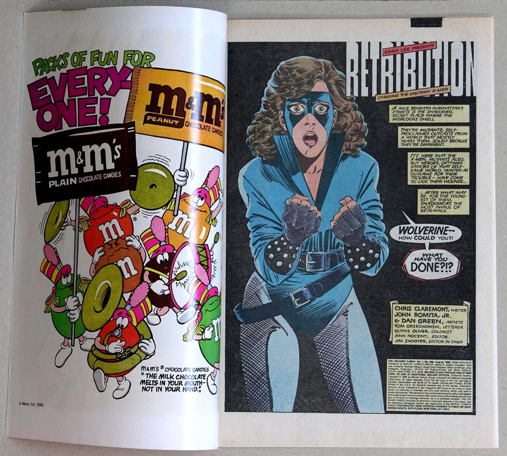 The Uncanny X-Men #208 - Marvel Comics (208 - Aug 1986) comic book collectible [Barcode 9780871355829] - Main Image 3