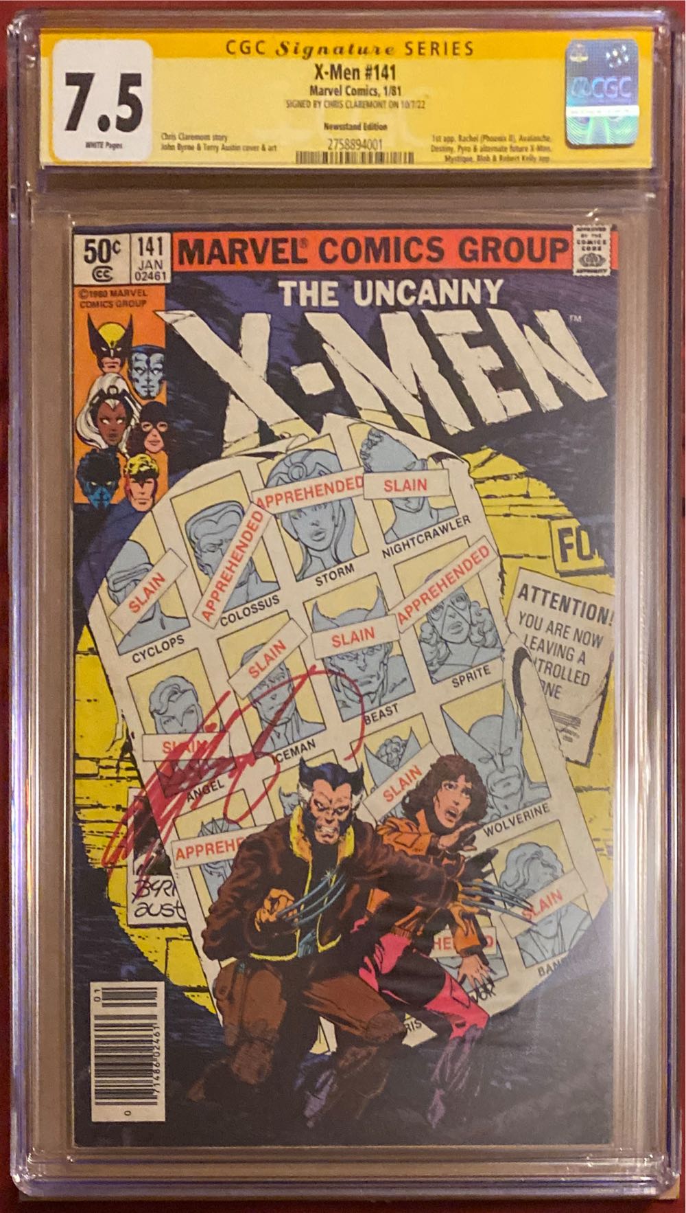 Uncanny X-Men - Marvel Comics Group (141 - 01/1981) comic book collectible [Barcode 071486024613] - Main Image 3
