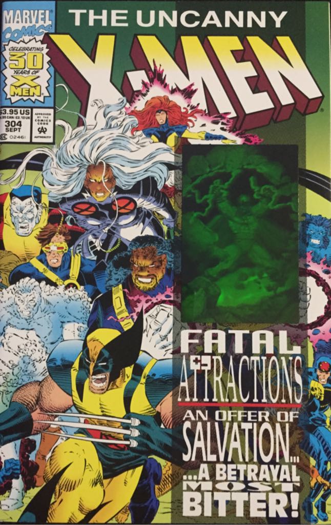Uncanny X-Men, The (1963) - Marvel Comics (304 - Sep 1993) comic book collectible [Barcode 071486024613] - Main Image 1