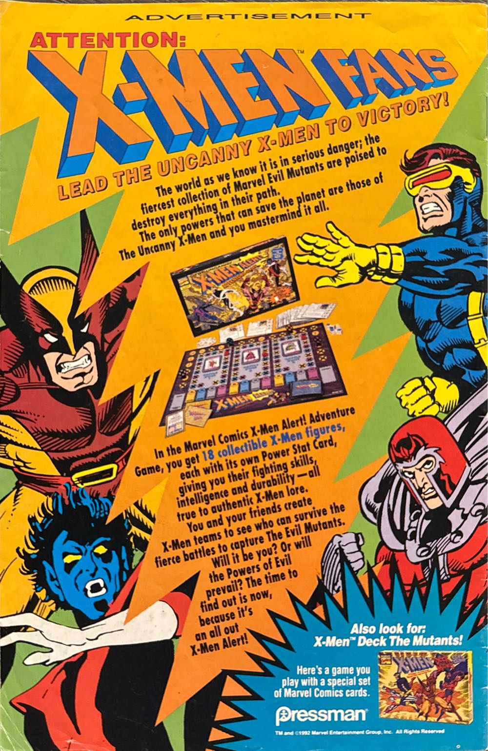 Uncanny X-Men #297 (Gold) - Marvel (297 - Feb 1992) comic book collectible - Main Image 2