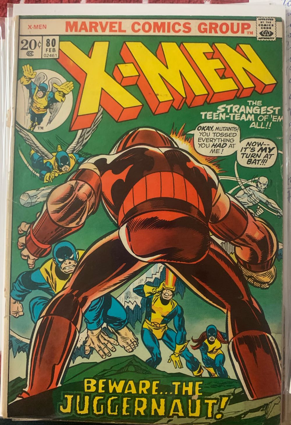 Uncanny X-Men 80 - Marvel Comics (80 - Feb 1973) comic book collectible - Main Image 2
