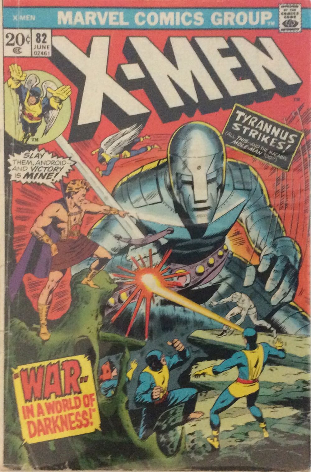 Uncanny X-Men 82 - Marvel Comics (82 - Jun 1973) comic book collectible - Main Image 2