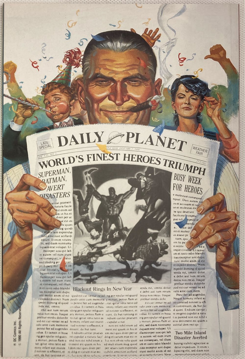 World’s Finest World’s At War - DC Comics Inc. (3 - Oct 1990) comic book collectible [Barcode 761941289533] - Main Image 2