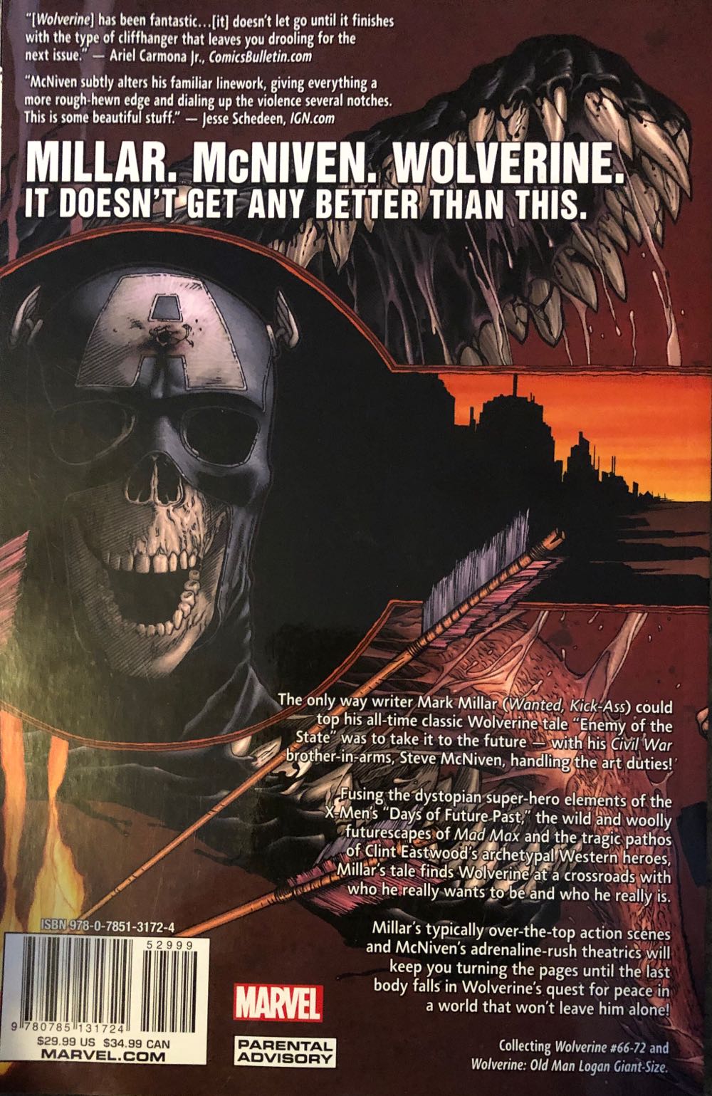 Wolverine: Old Man Logan - Marvel (#66-72 - Sep 2010) comic book collectible [Barcode 9780785131724] - Main Image 2