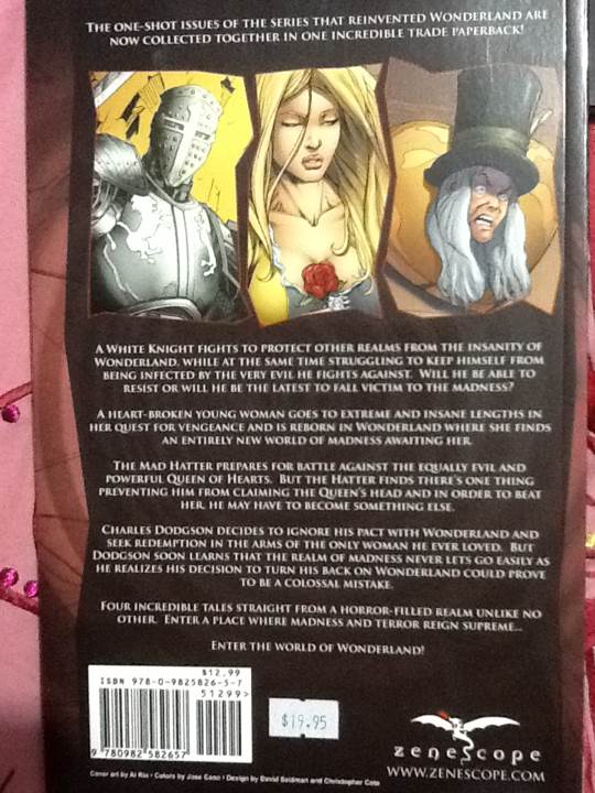 Tales From Wonderland - Zenescope Entertainment (3) comic book collectible [Barcode 9780982582657] - Main Image 2