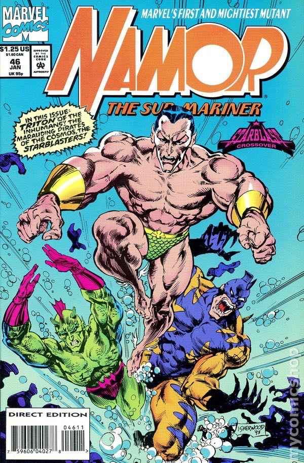 Namor the Sub-mariner - Marvel (12 - Mar 1991) comic book collectible [Barcode 071486013259] - Main Image 3