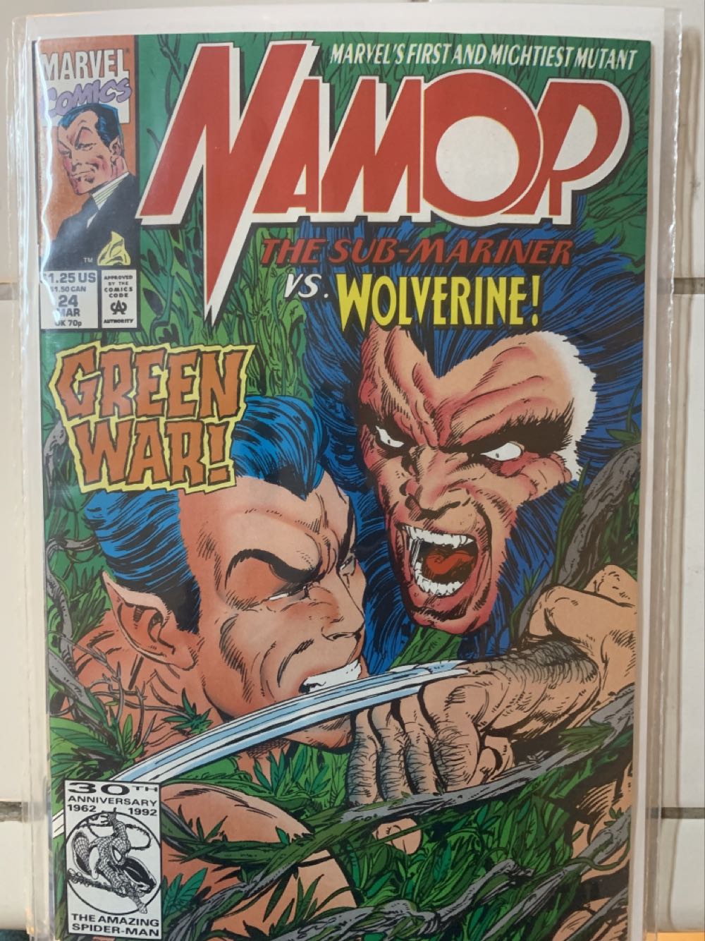 Namor - Marvel Comics (24 - Mar 1992) comic book collectible [Barcode 071486013259] - Main Image 2