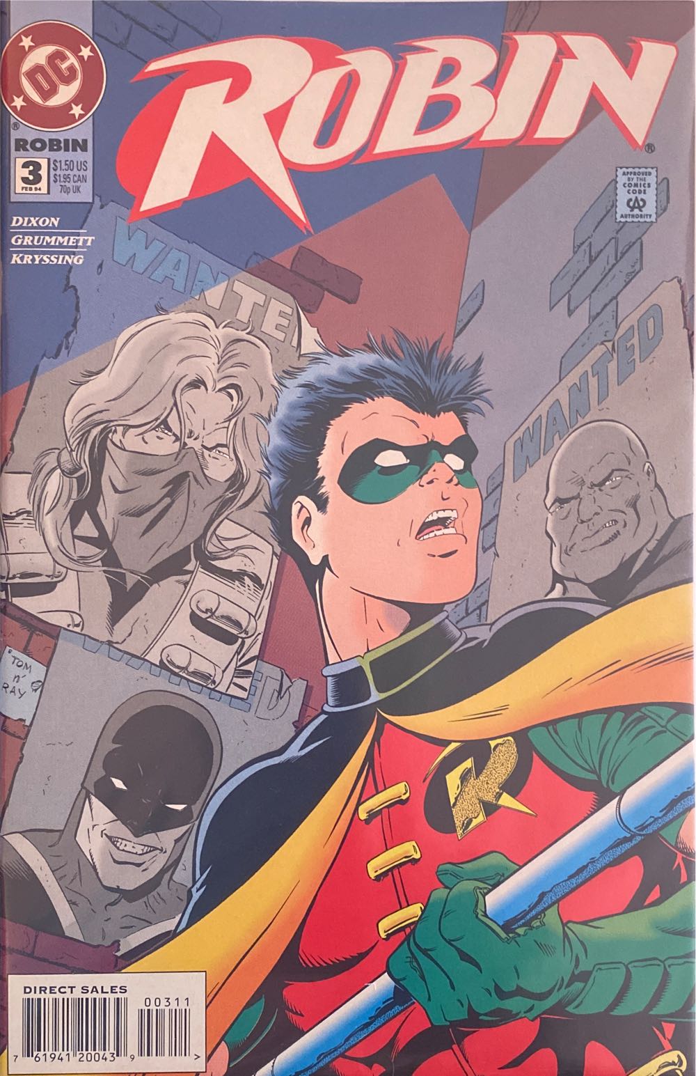 Robin - DC Comics (3 - Feb 1994) comic book collectible [Barcode 76194120043900311] - Main Image 3