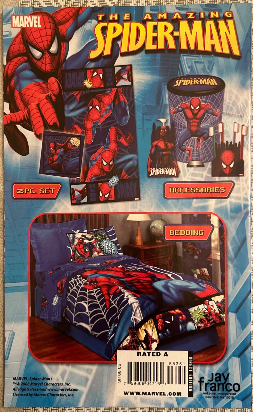 The Amazing Spider-man (Volume 1) - Marvel Comics (583 - Mar 2009) comic book collectible [Barcode 5960604716] - Main Image 2