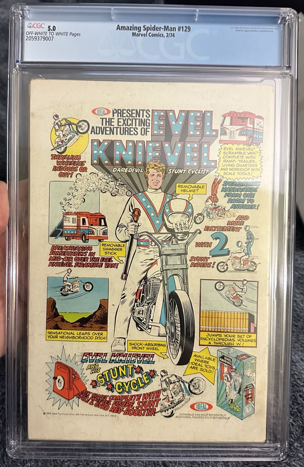 The Amazing Spider-man - Marvel (129 - Feb 1974) comic book collectible [Barcode 759606068142] - Main Image 3