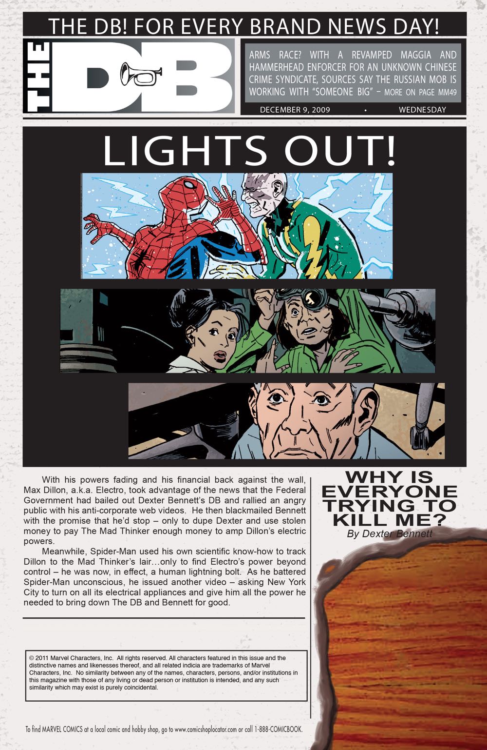 Amazing Spider-Man, The Vol. 2 - Marvel Comics (614 - Feb 2010) comic book collectible [Barcode 759606068142] - Main Image 2