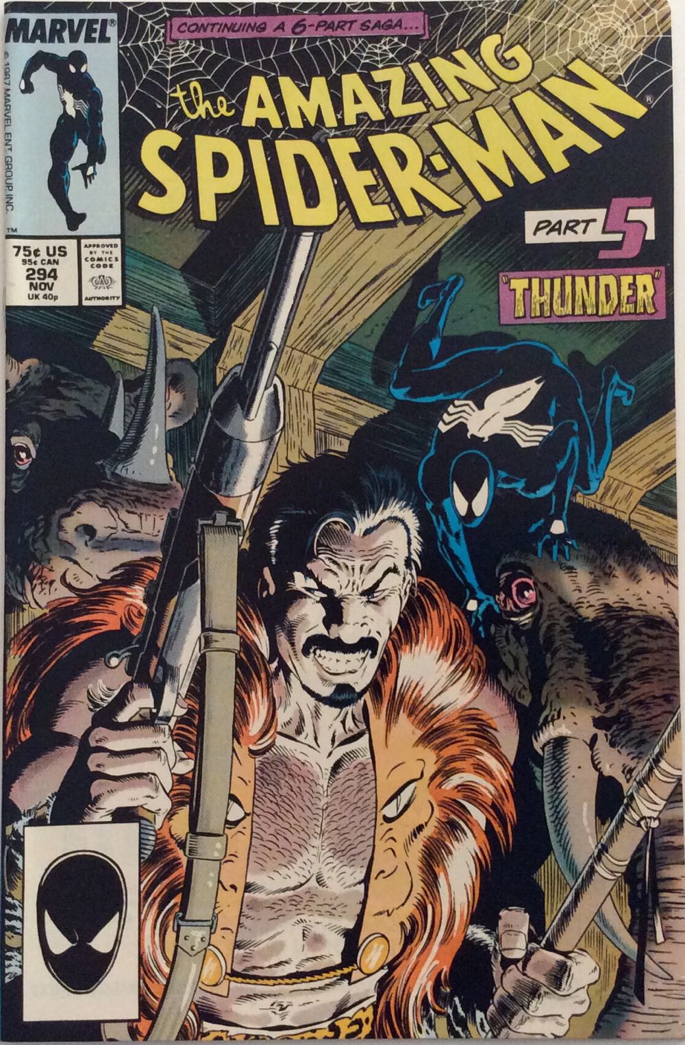 The Amazing Spider-Man - Marvel Comics (294 - Nov 1987) comic book collectible [Barcode 759606068142] - Main Image 2