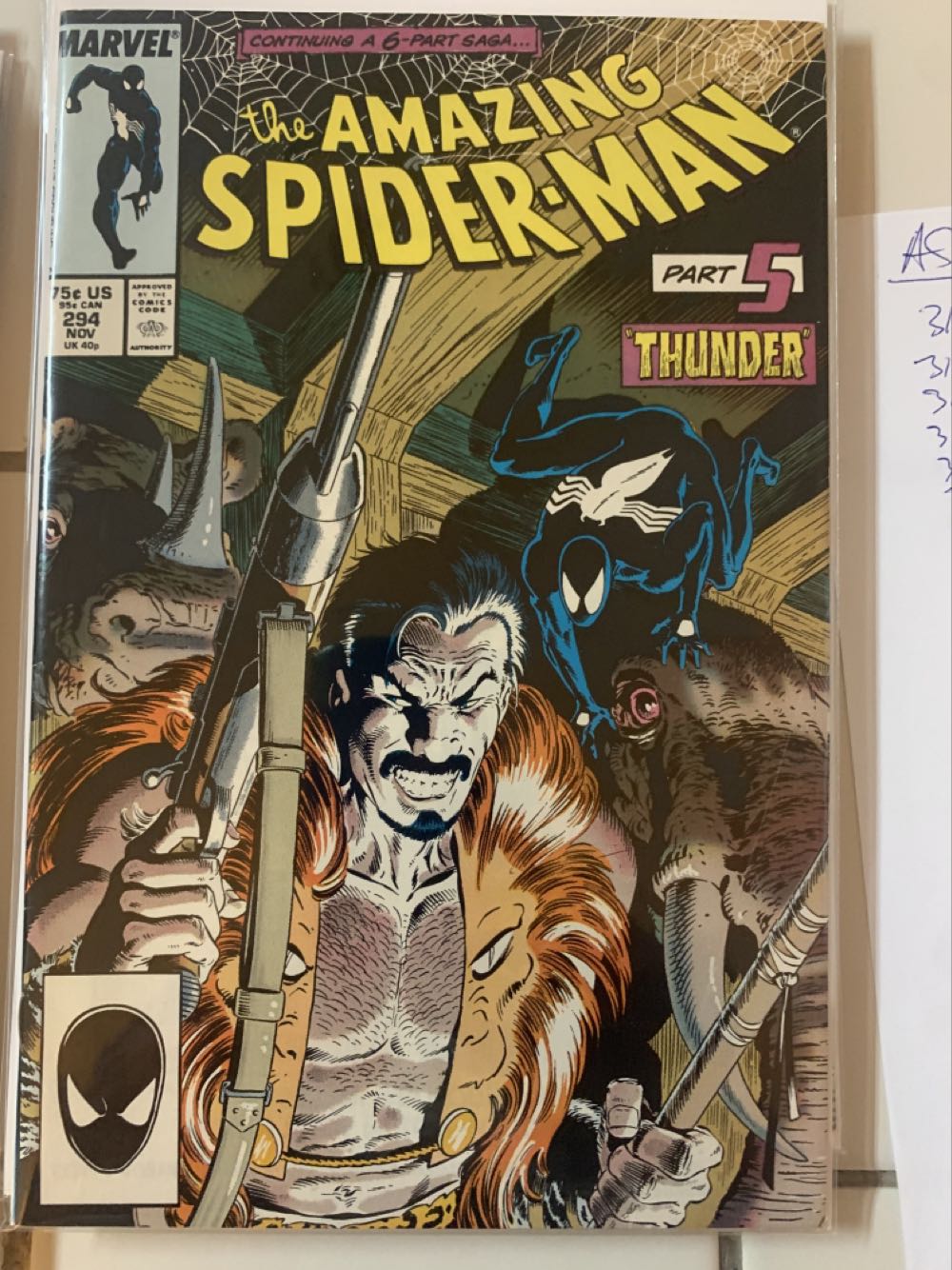 The Amazing Spider-Man - Marvel Comics (294 - Nov 1987) comic book collectible [Barcode 759606068142] - Main Image 3