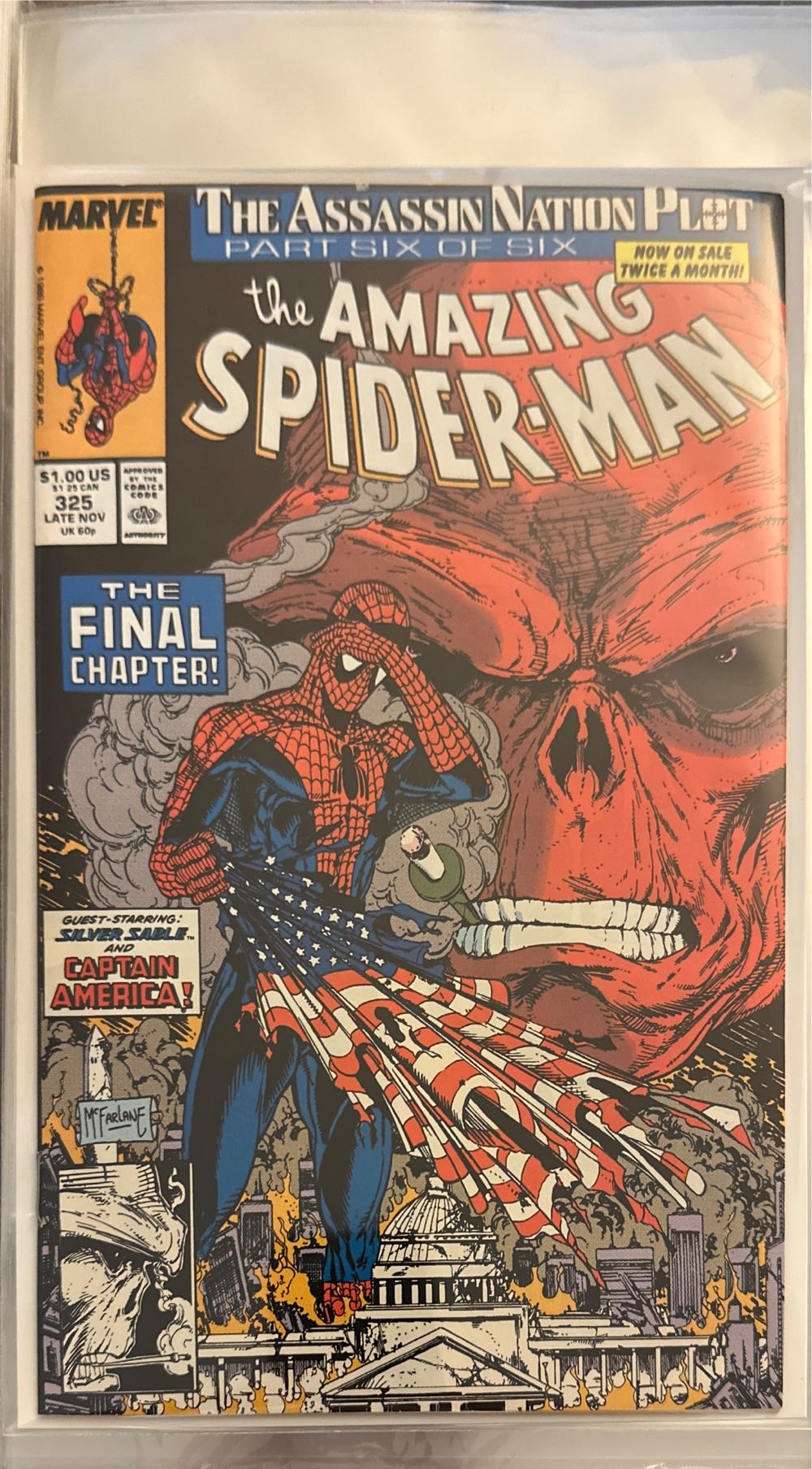 The Amazing Spider-Man - Marvel Comics Amazing Spider-man* (325 - Nov 1989) comic book collectible [Barcode 759606068142] - Main Image 2