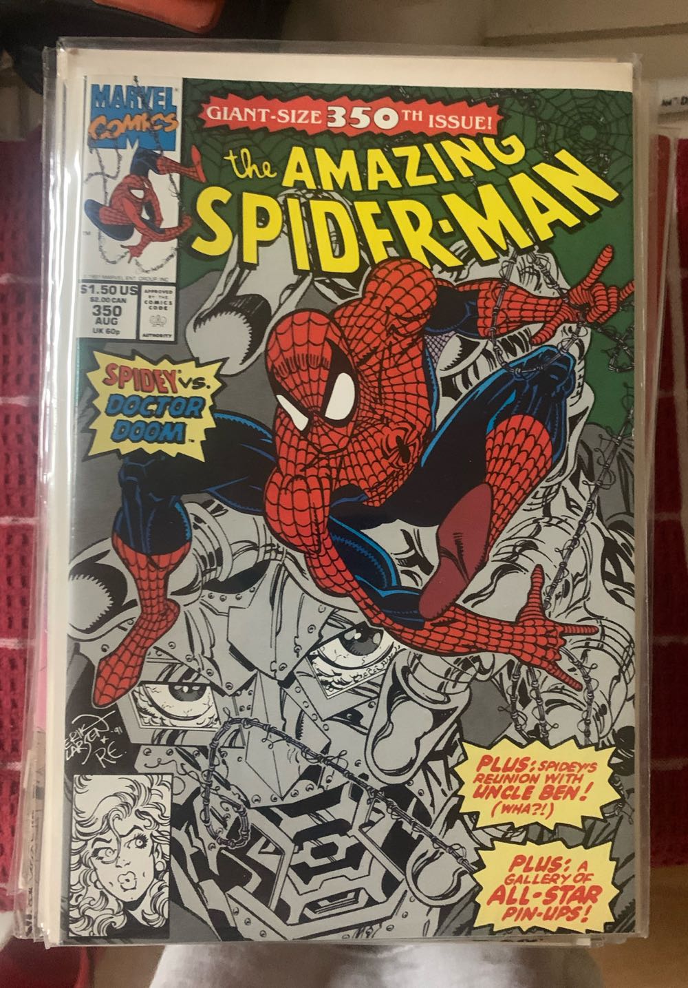 The Amazing Spider-Man (Vol. 1) - Marvel Comics (350 - Aug 1991) comic book collectible [Barcode 759606068142] - Main Image 3