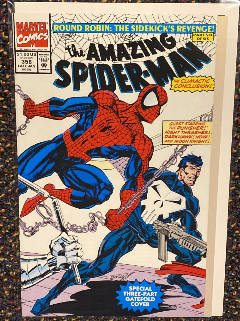 Amazing Spider-man, The - Marvel Comics (358 - Jan 1992) comic book collectible [Barcode 759606068142] - Main Image 2