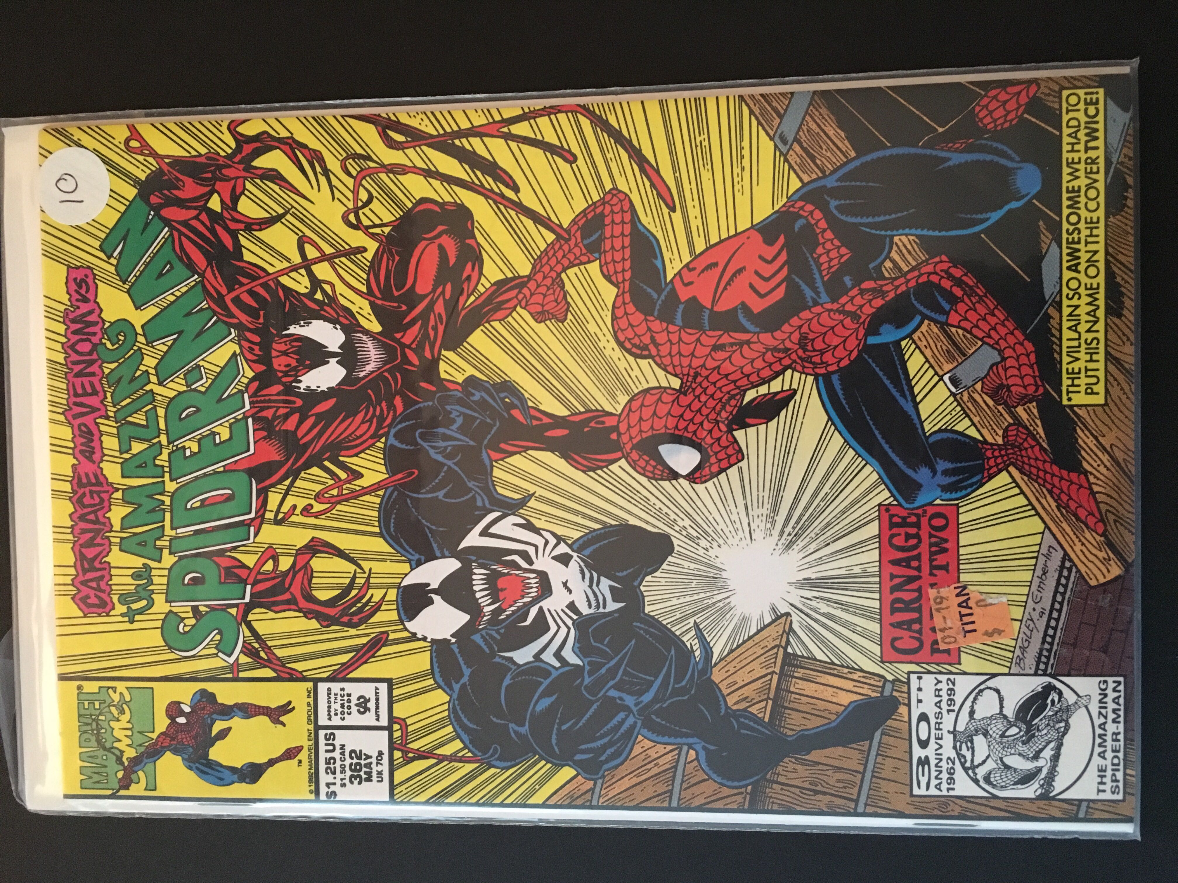Amazing Spider-Man, The - Marvel Comics (362 - May 1992) comic book collectible [Barcode 759606068142] - Main Image 2