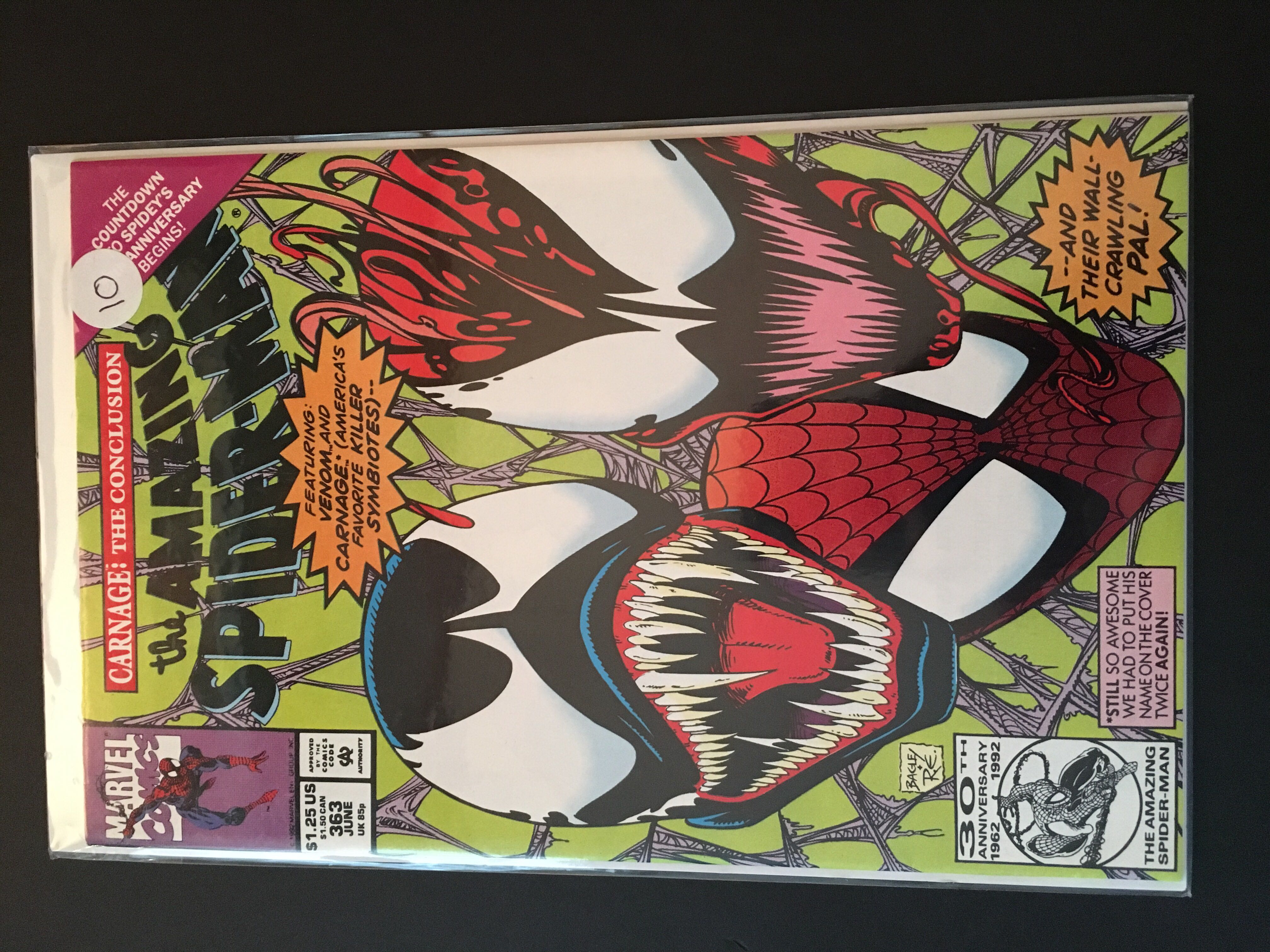 The Amazing Spider-Man - Marvel Comics (363 - Jun 1992) comic book collectible [Barcode 759606068142] - Main Image 2