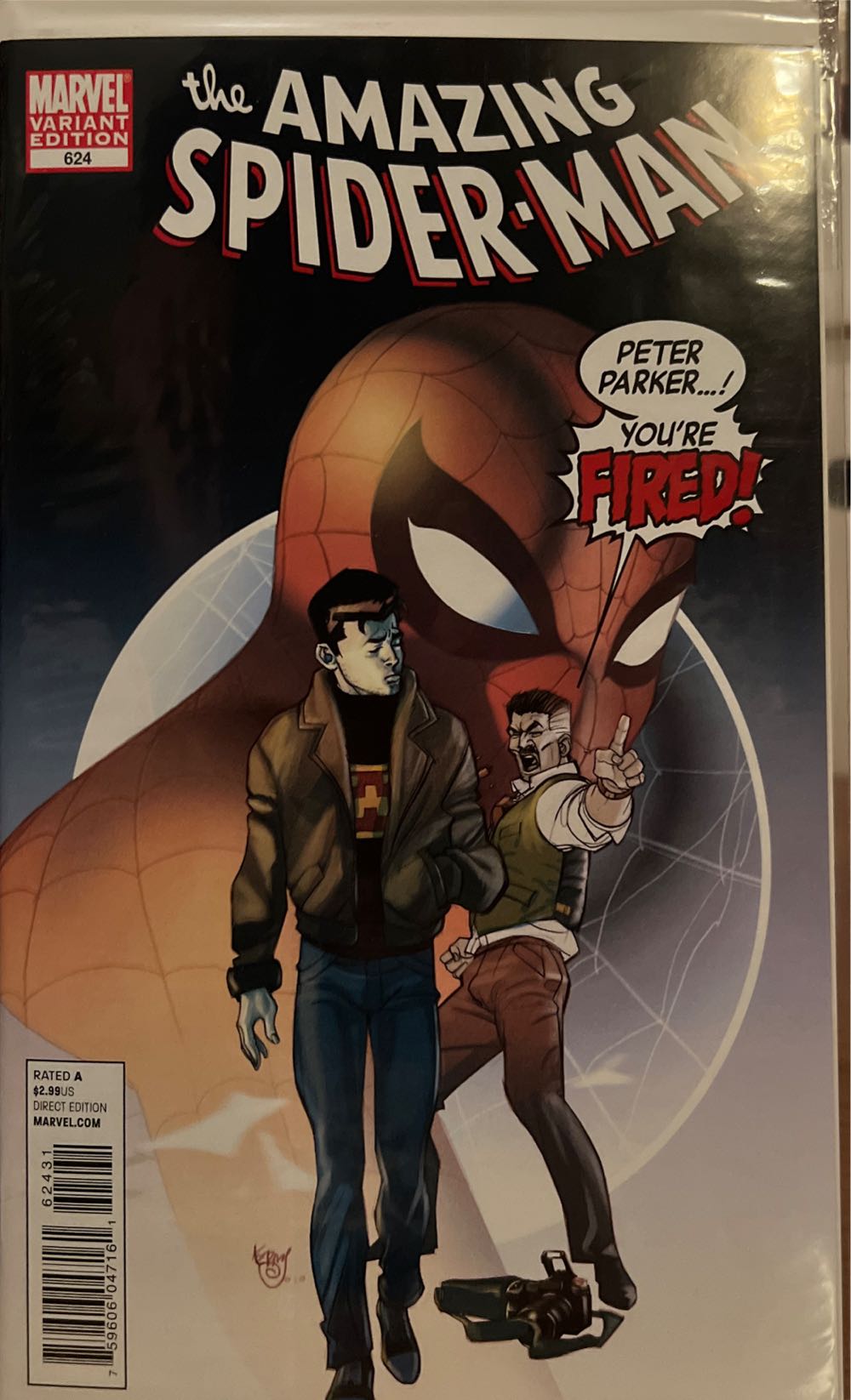 The Amazing Spider-man - Marvel Comics (624 - May 2010) comic book collectible [Barcode 759606068142] - Main Image 2