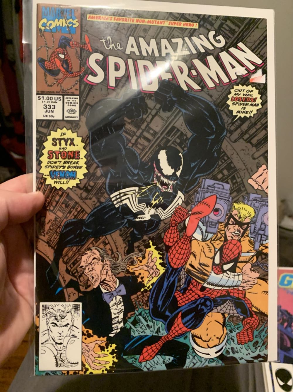Amazing Spider-Man, The - Marvel Comics (333 - Jun 1990) comic book collectible [Barcode 759606068142] - Main Image 2