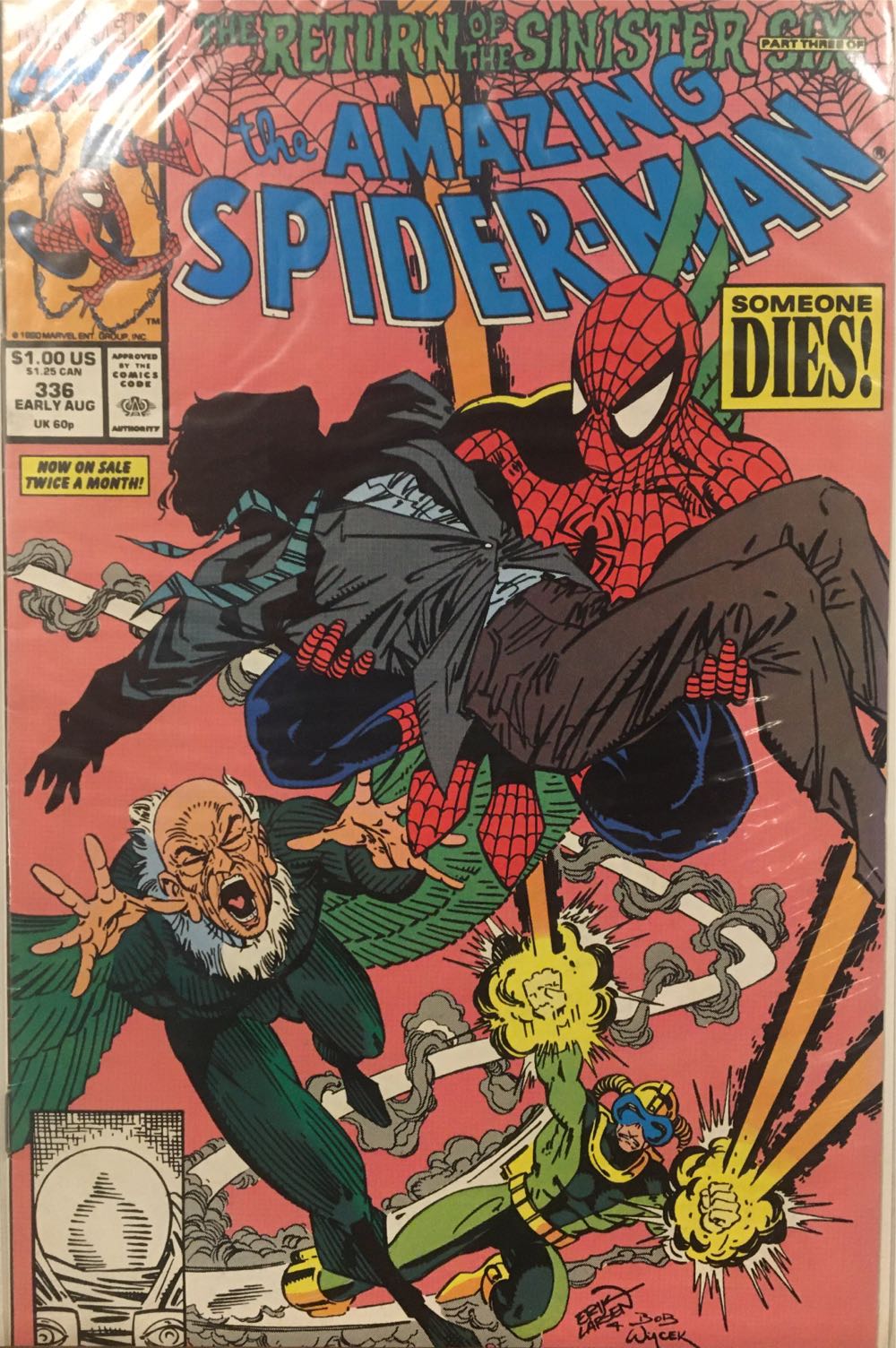 The Amazing Spider-man 336 - Marvel Comics Amazing Spider-man* (336 - Aug 1990) comic book collectible [Barcode 759606068142] - Main Image 2