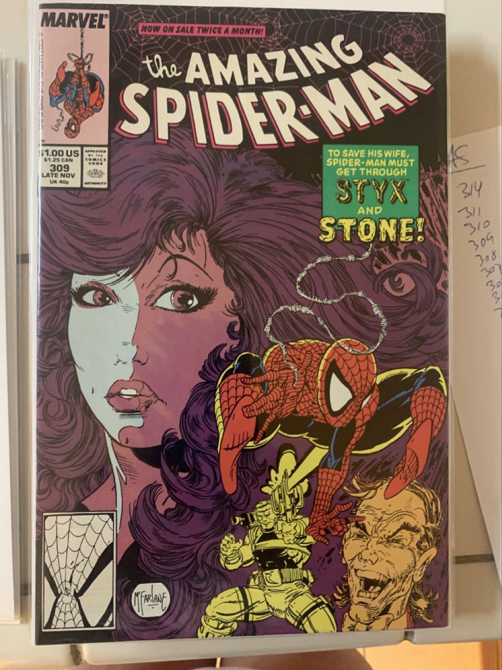 Amazing Spider-Man, The - Marvel Comics (309 - Nov 1988) comic book collectible [Barcode 759606068142] - Main Image 2