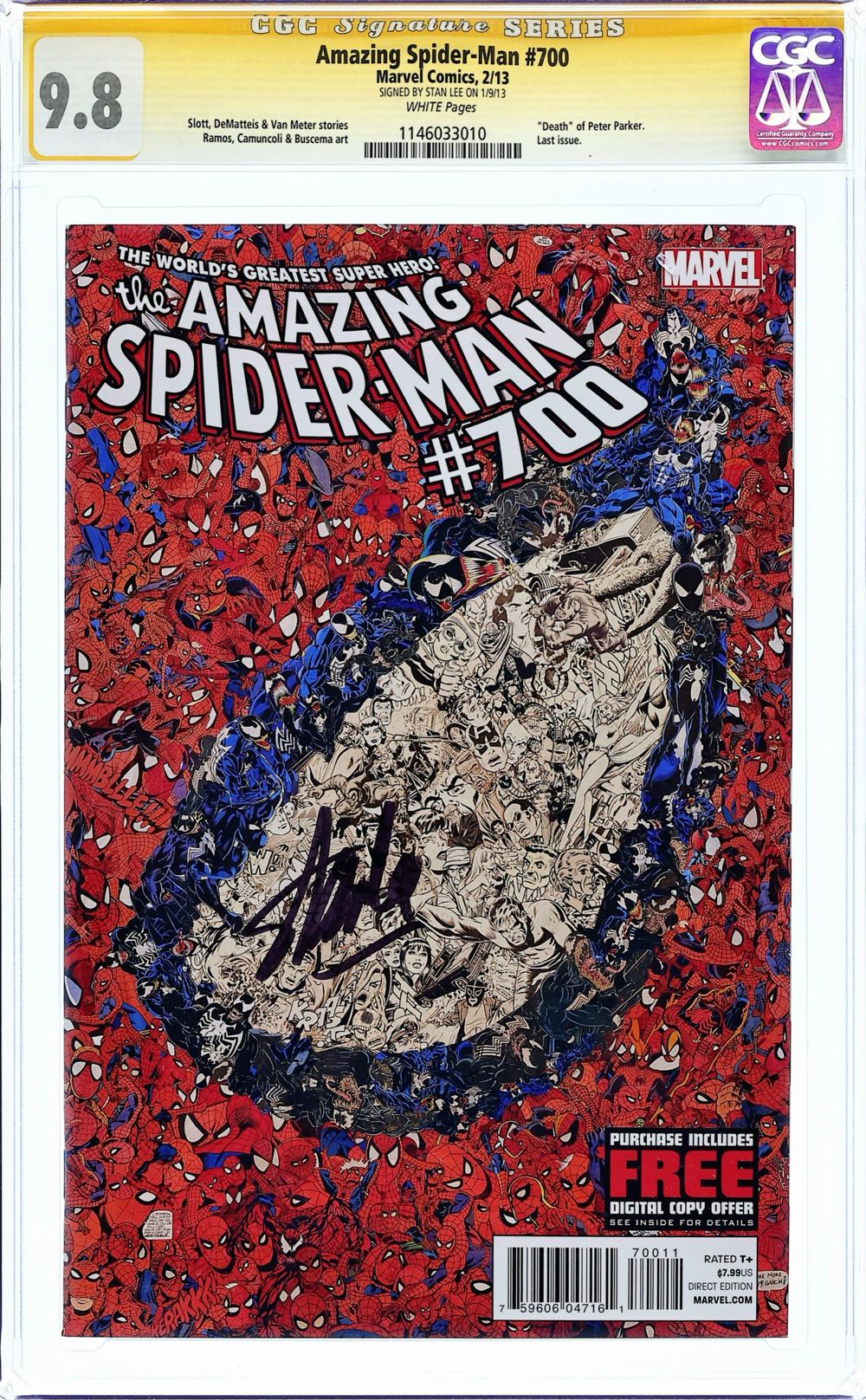 The Amazing Spider-Man - Marvel Comics (700 - Feb 2013) comic book collectible [Barcode 759606047161] - Main Image 2