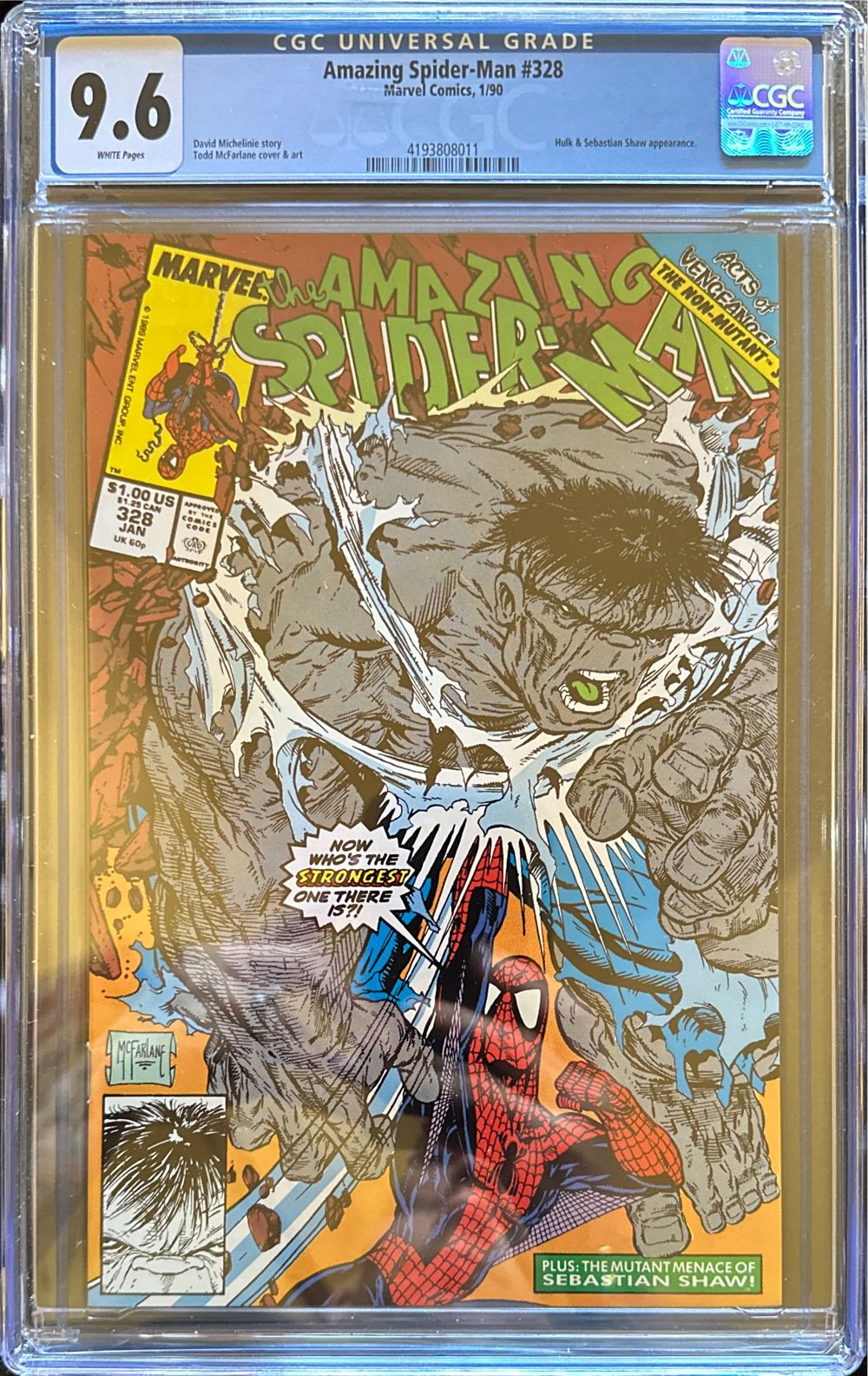 The Amazing Spider-Man - Marvel Comics (328 - Jan 1990) comic book collectible [Barcode 759606068142] - Main Image 2