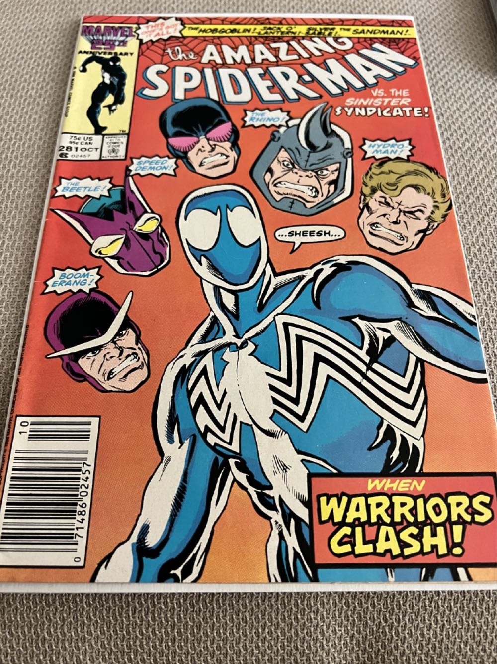 The Amazing Spider-man 281 - Marvel Comics Amazing Spider-man* (281 - Oct 1986) comic book collectible [Barcode 759606068142] - Main Image 3