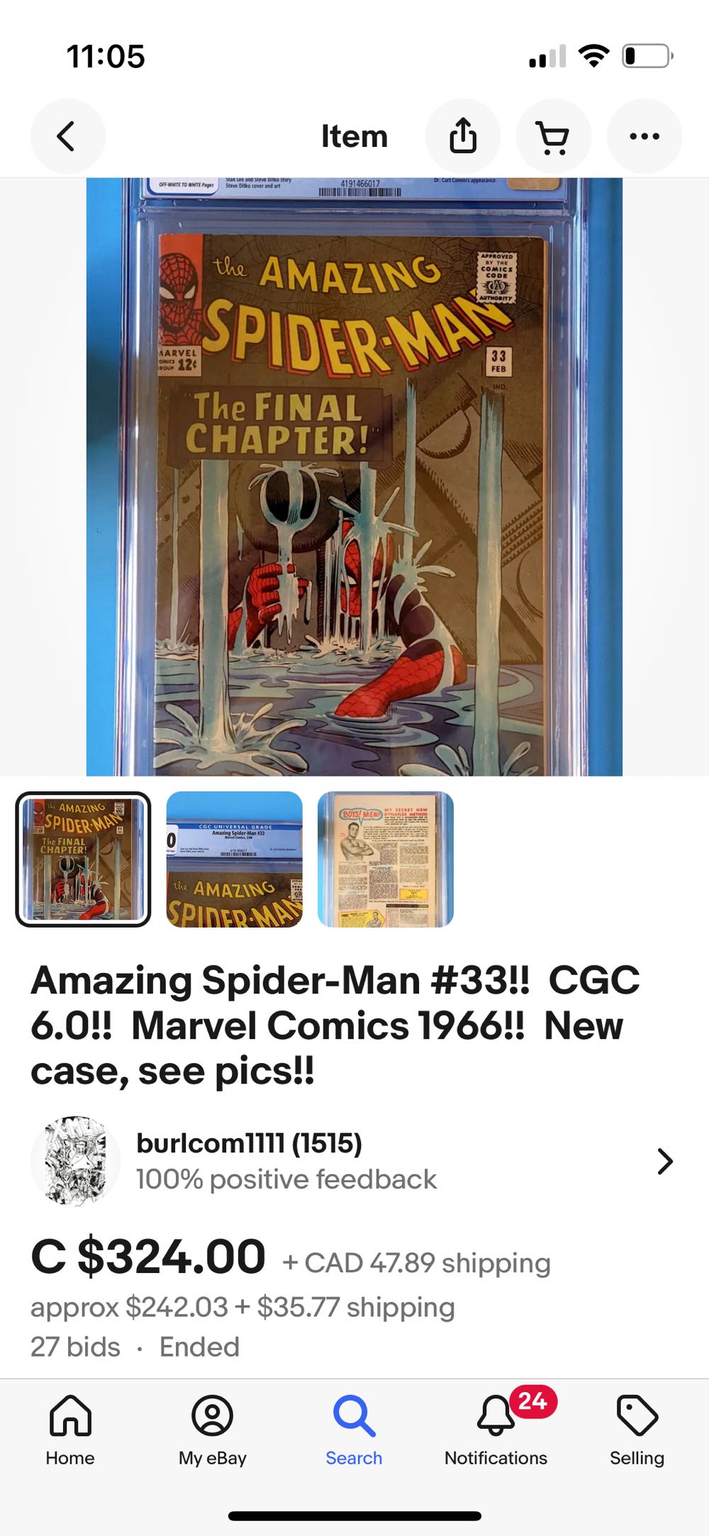 The Amazing Spider-Man - Marvel Comics (33 - February 1966) comic book collectible [Barcode 759606068142] - Main Image 3