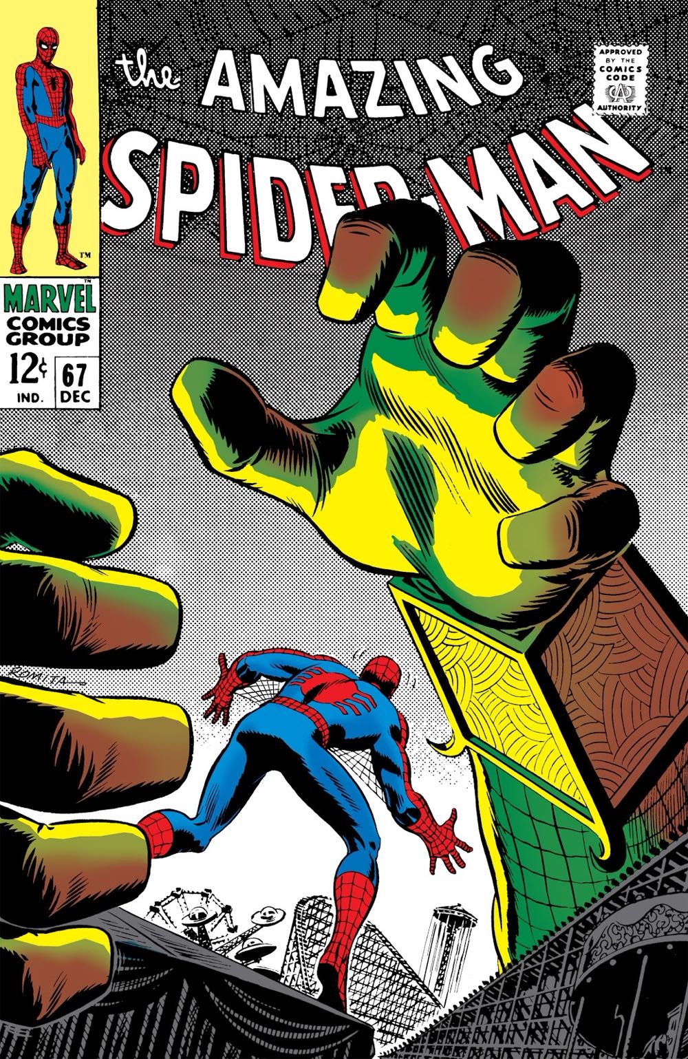 The Amazing Spider-Man Vol 1 - Marvel Comics (67 - Dec 1968) comic book collectible [Barcode 759606068142] - Main Image 2