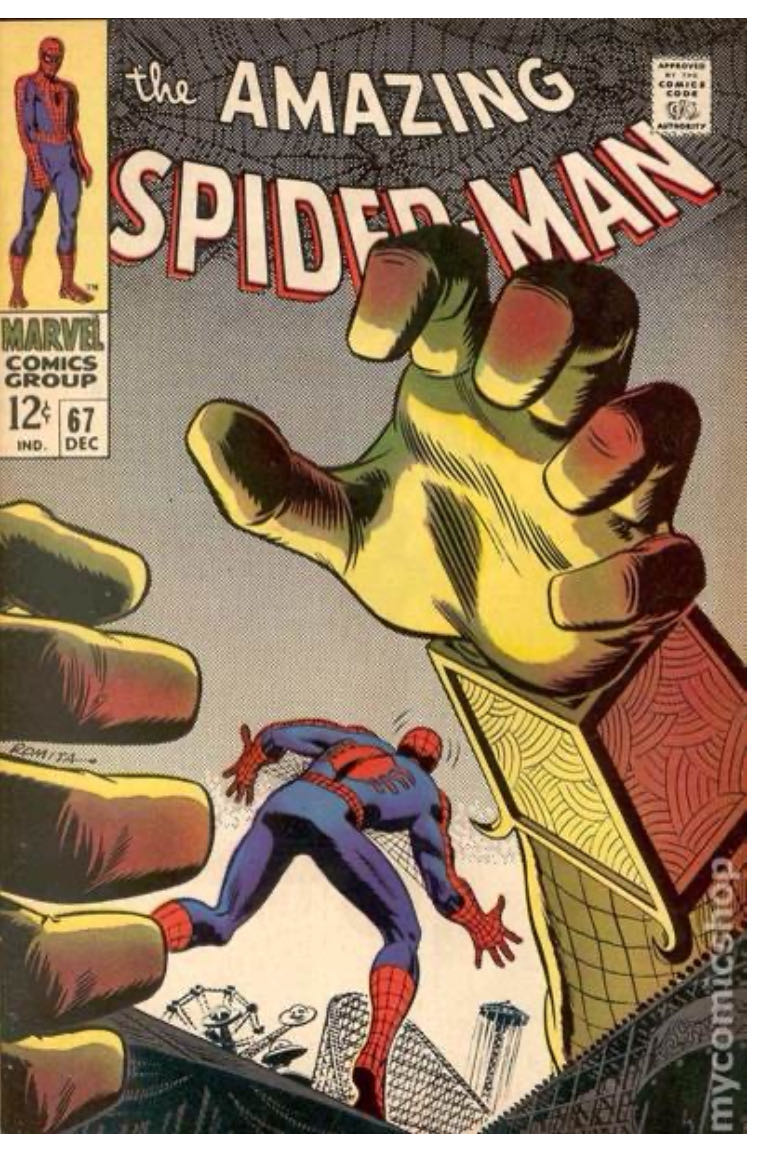 The Amazing Spider-Man Vol 1 - Marvel Comics (67 - Dec 1968) comic book collectible [Barcode 759606068142] - Main Image 3