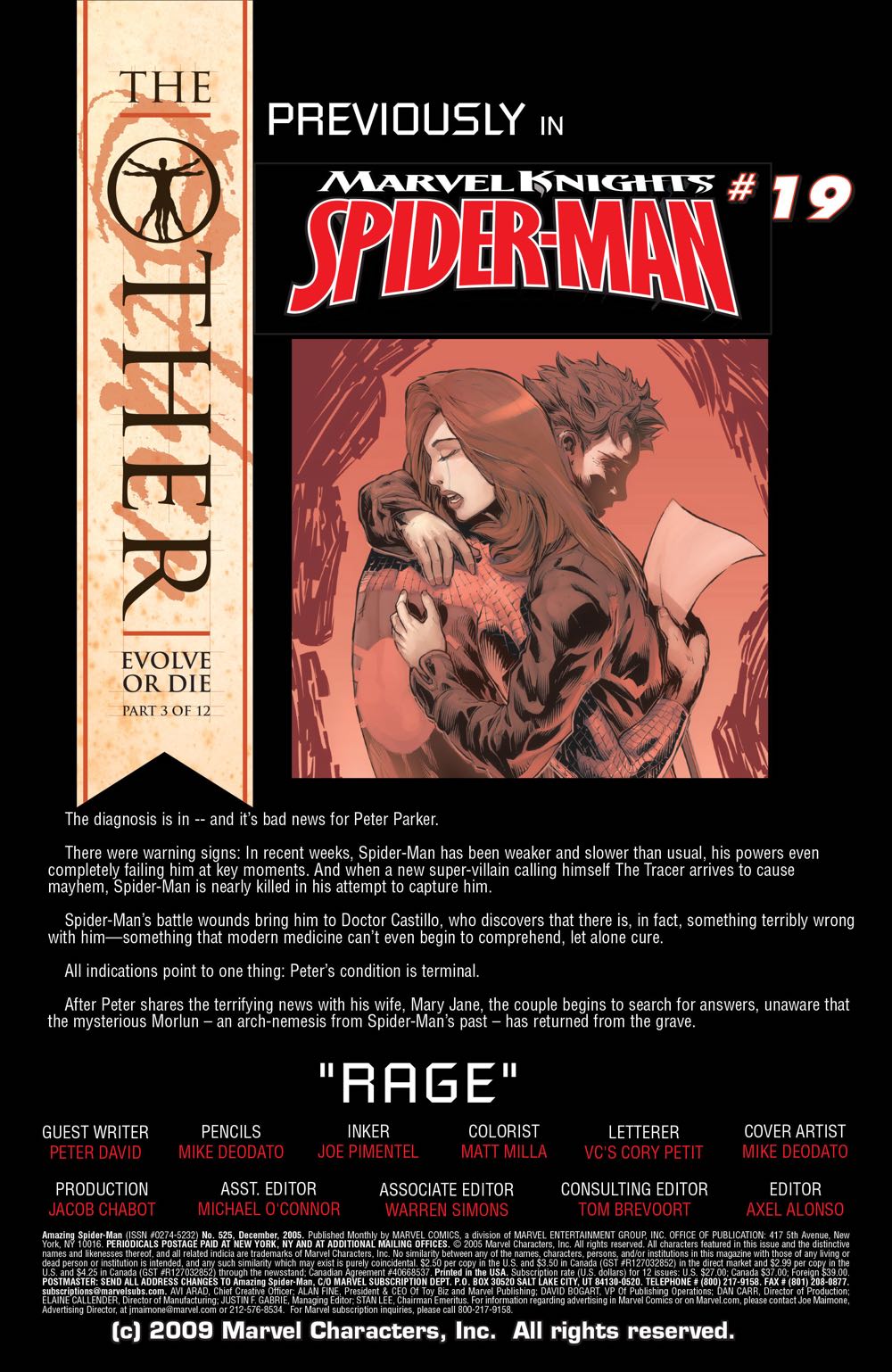 Amazing Spider-Man, The Vol. 2 - Marvel Comics (525 - Dec 2005) comic book collectible [Barcode 759606068142] - Main Image 2