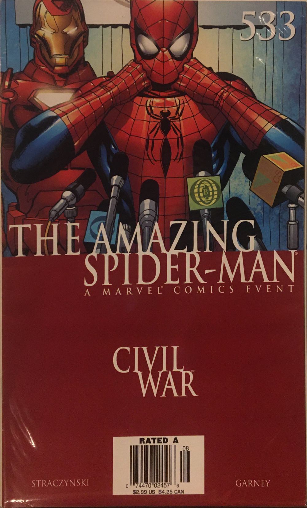 The Amazing Spider-man - Marvel Comics (533 - Aug 2006) comic book collectible [Barcode 759606068142] - Main Image 2