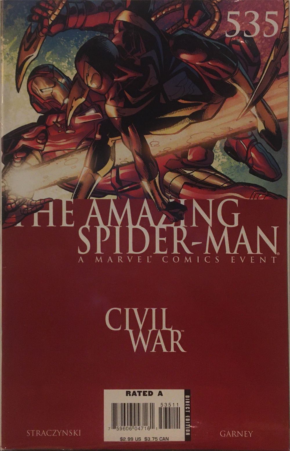 The Amazing Spider-Man (1998) - Marvel Comics (535 - Nov 2006) comic book collectible [Barcode 759606068142] - Main Image 2