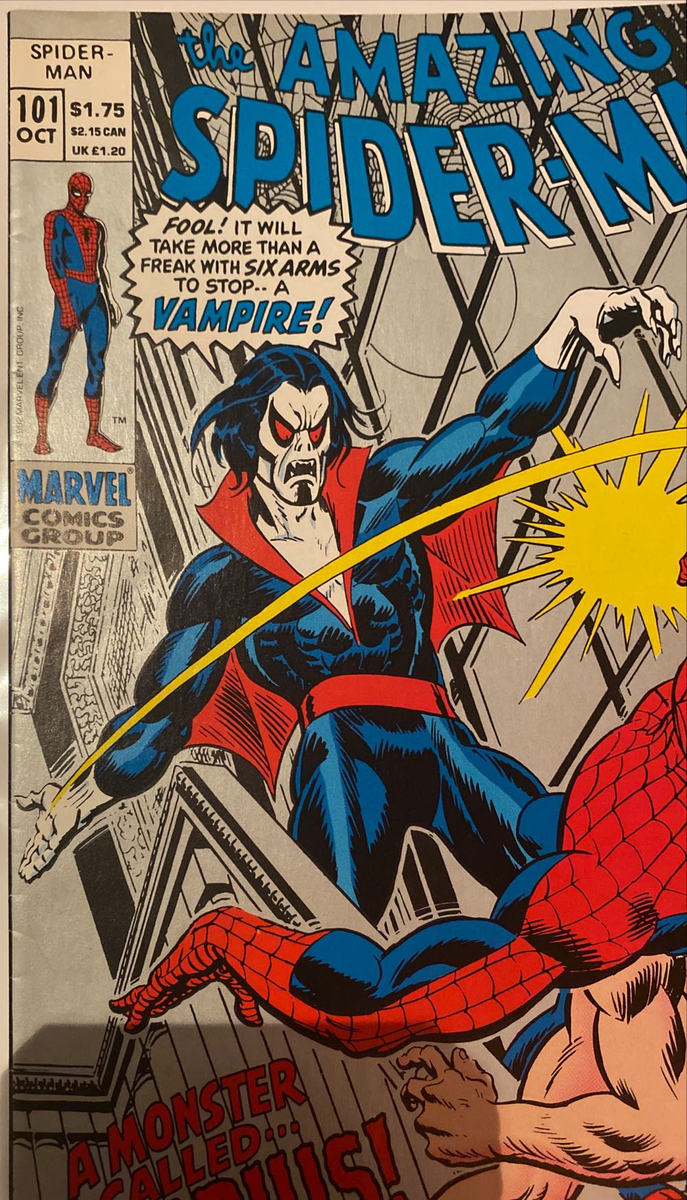 The Amazing Spider-man - Marvel (101 - Oct 1992) comic book collectible [Barcode 759606068142] - Main Image 3