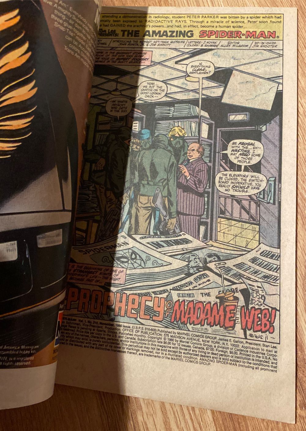 Amazing Spider-man, The - Marvel Comics Group (210 - 11/1980) comic book collectible [Barcode 759606068142] - Main Image 4