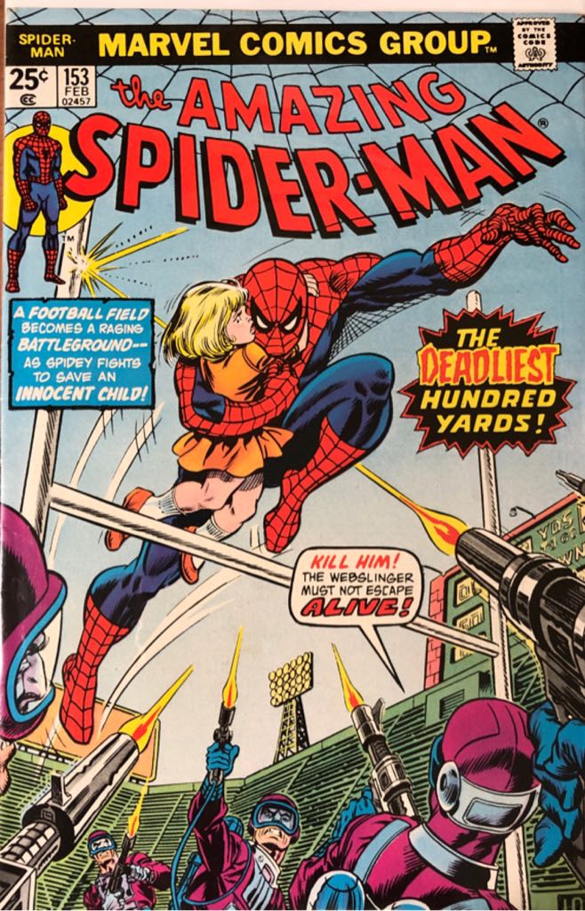 Spider-man, The Amazing - Marvel Comics Group (153 - Feb 1975) comic book collectible - Main Image 2