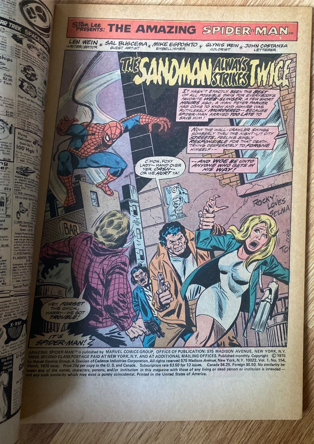 Amazing Spider-Man, The - Marvel (154 - Mar 1976) comic book collectible - Main Image 3