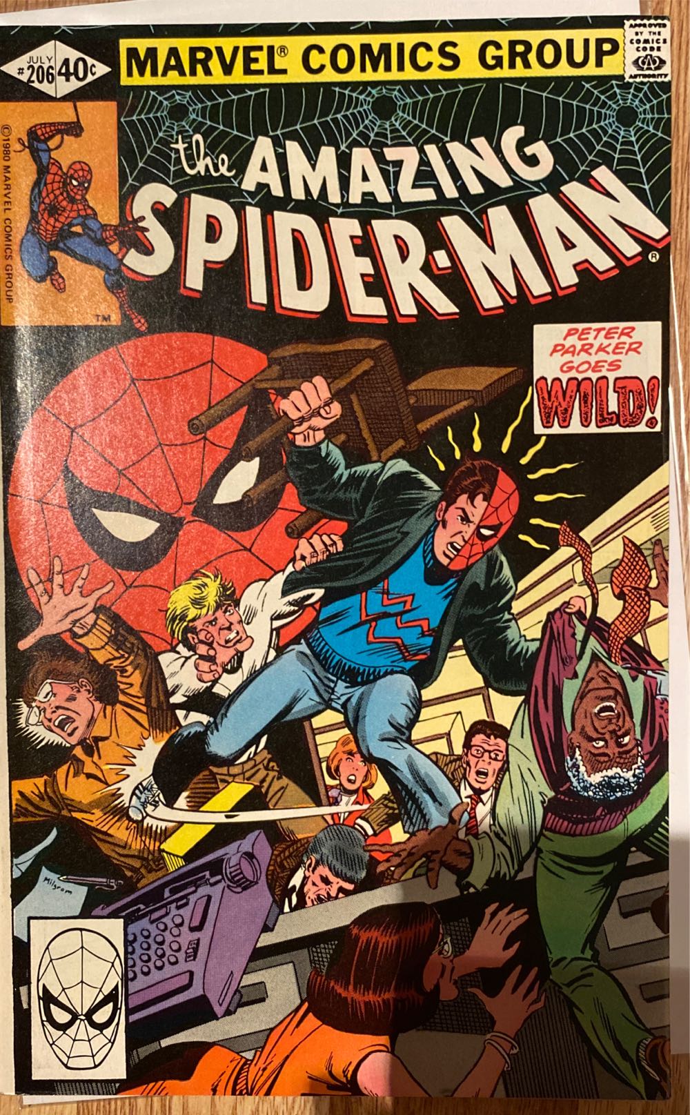 The Amazing Spider-man - Marvel Comics Group (206 - Jul 1980) comic book collectible - Main Image 3