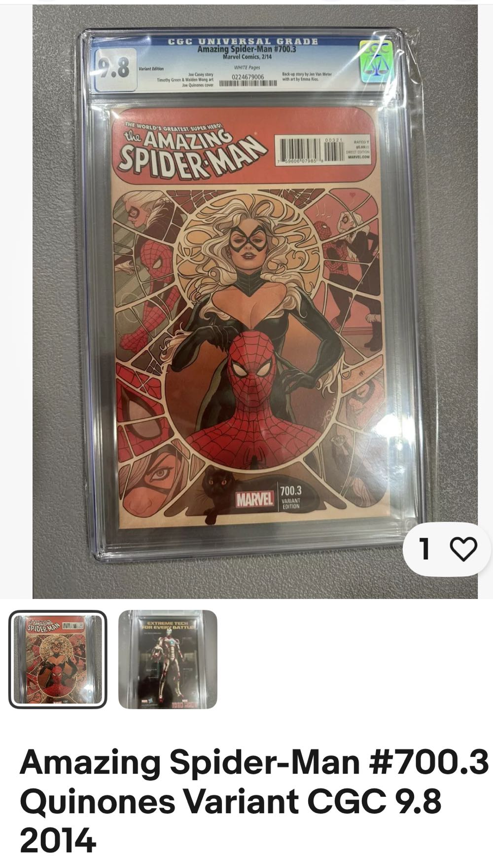 The Amazing Spider-man - Marvel Comics (700.3 - Feb 2014) comic book collectible [Barcode 759606079858] - Main Image 2