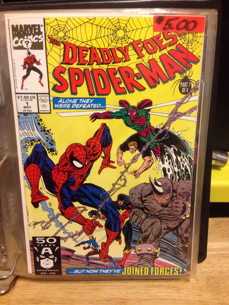 The Deadly Foes Of Spider-man - Marvel Comics (1 - May 1991) comic book collectible [Barcode 071486017097] - Main Image 2