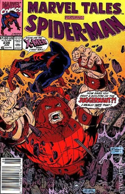Marvel Tales Featuring: Spider-man - Marvel (238 - Jun 1990) comic book collectible [Barcode 071486024767] - Main Image 1