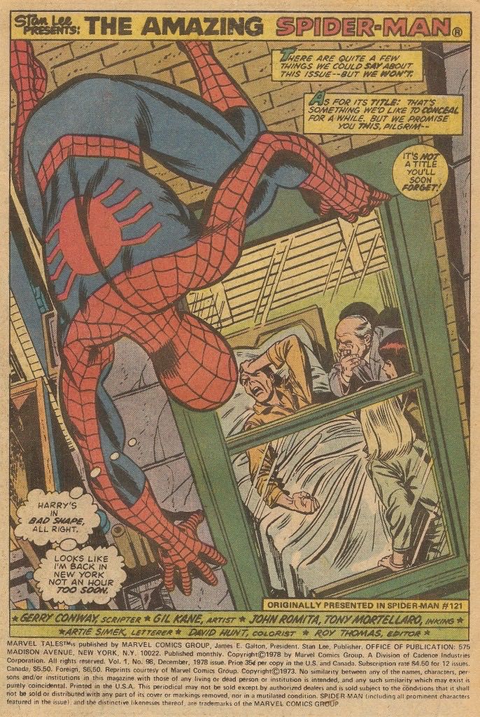 Marvel Tales - Marvel Comics Group (98 - Nov 1978) comic book collectible [Barcode 071486024767] - Main Image 4