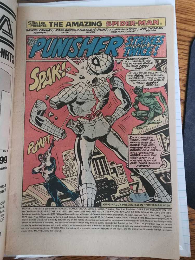 Marvel Tales Featuring: Spider-man - Marvel (106) comic book collectible [Barcode 071486024767] - Main Image 2