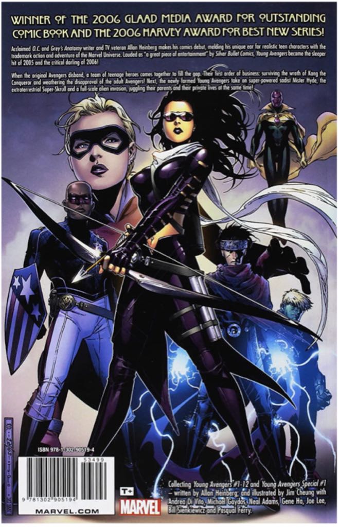 Young Avengers  (1) comic book collectible [Barcode 9781302905194] - Main Image 2