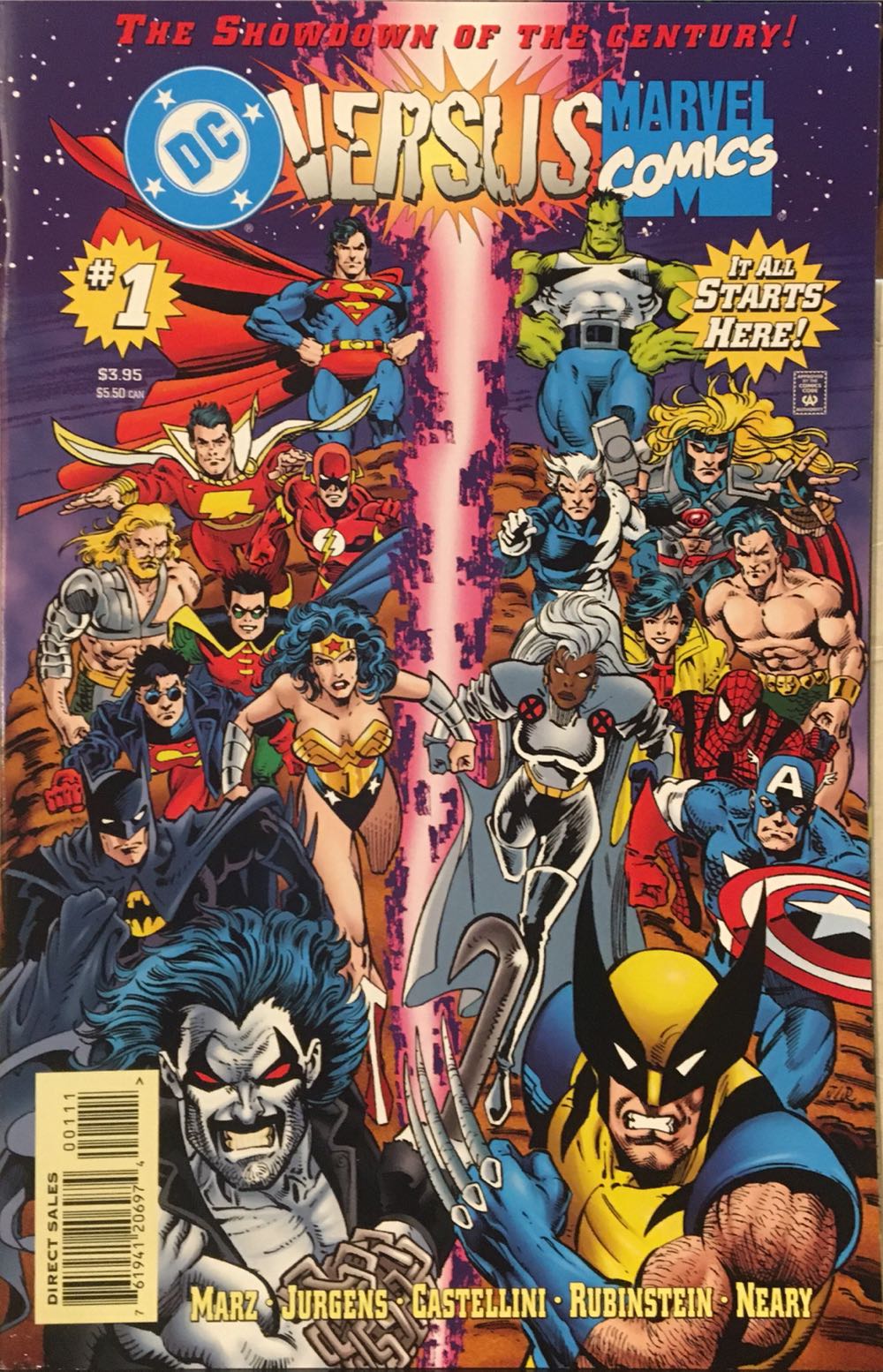 DC Versus Marvel - DC Comics (1 - Feb 1996) comic book collectible [Barcode 76194120697400111] - Main Image 2