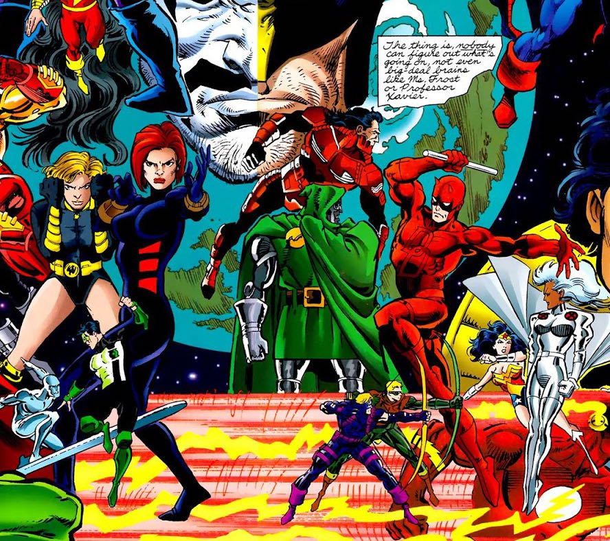 DC Versus Marvel Comics - DC / Marvel (4 - Apr 1996) comic book collectible [Barcode 761941206974] - Main Image 4